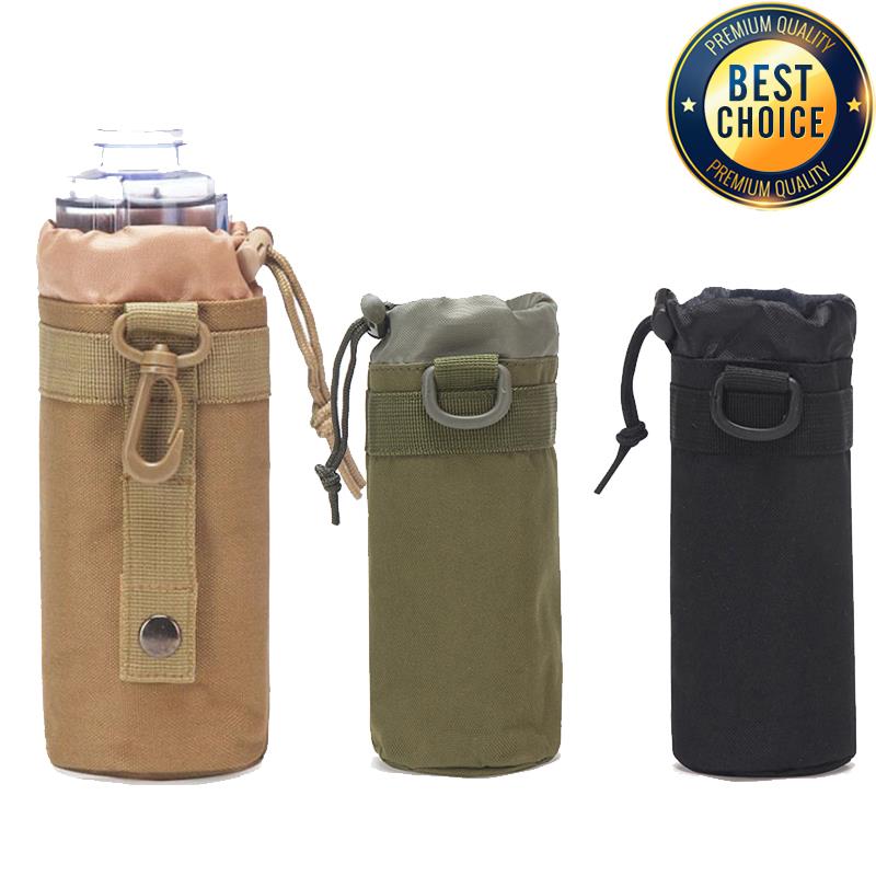 Camping Cooking Can - Hunting Water Bottle Pouch Outdoor Molle