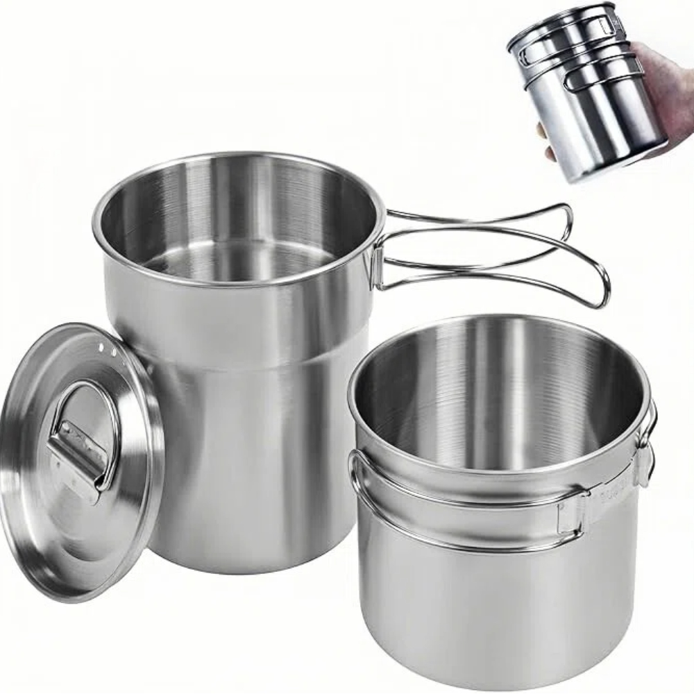 Camping Cooking Can - Foldable Camping Cups Mugs Camping Pot