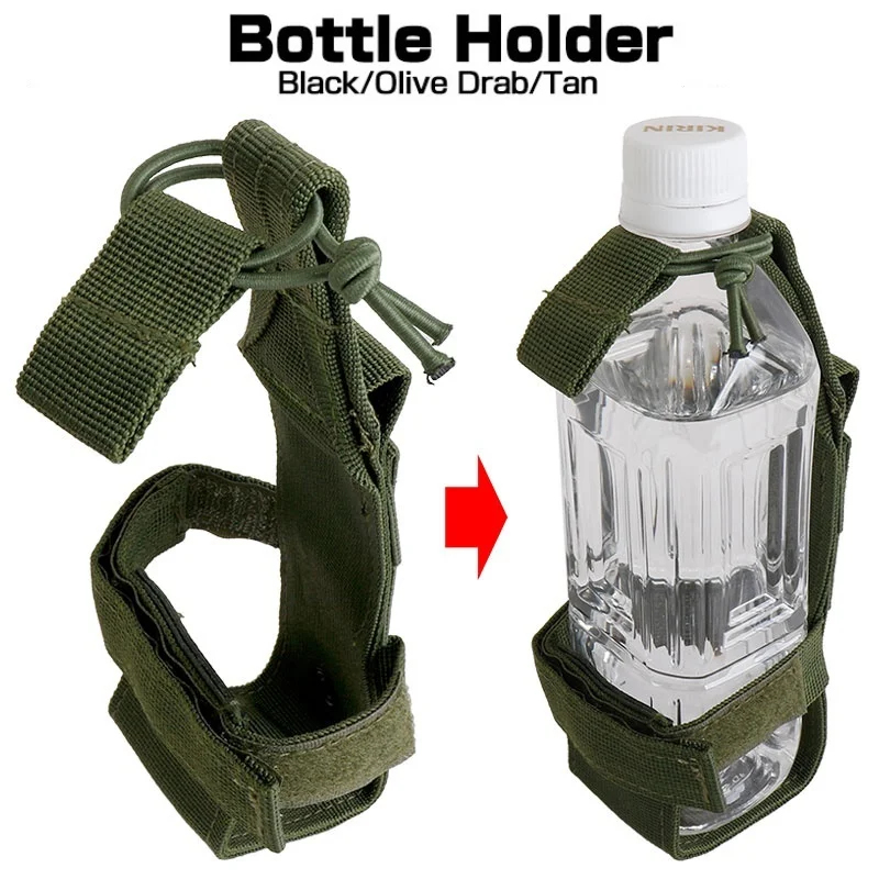 Camping Cooking Can - MOLLE Water Bottle Holder, Adjustable Nylon