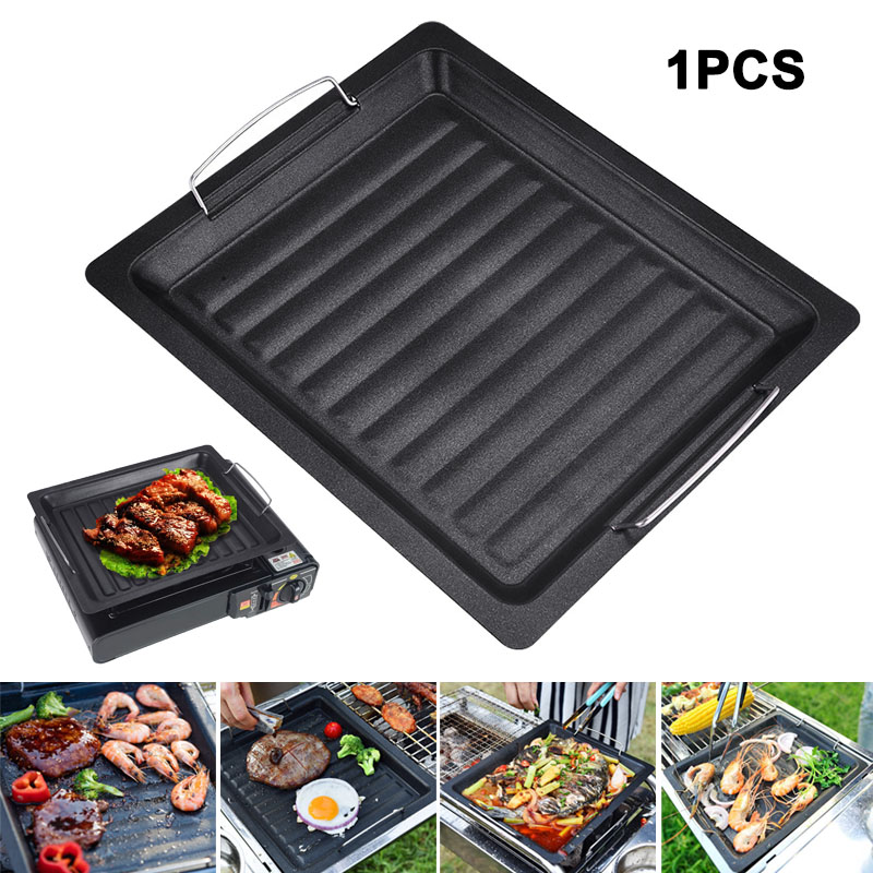 Camping Cooking Ware - Outdoors Thick Square Grill Pan With
