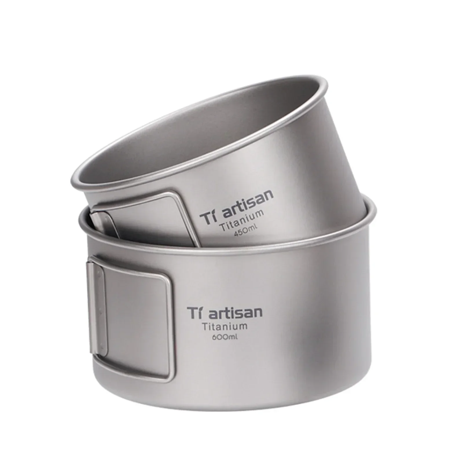 Camping Cooking Ware - Titanium Bowl With Folding Handle Camping
