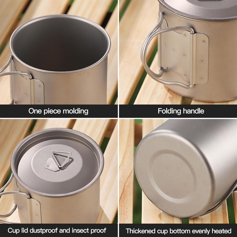 Titanium Camping Mug with Fold - Camping Cooking Rack review and price