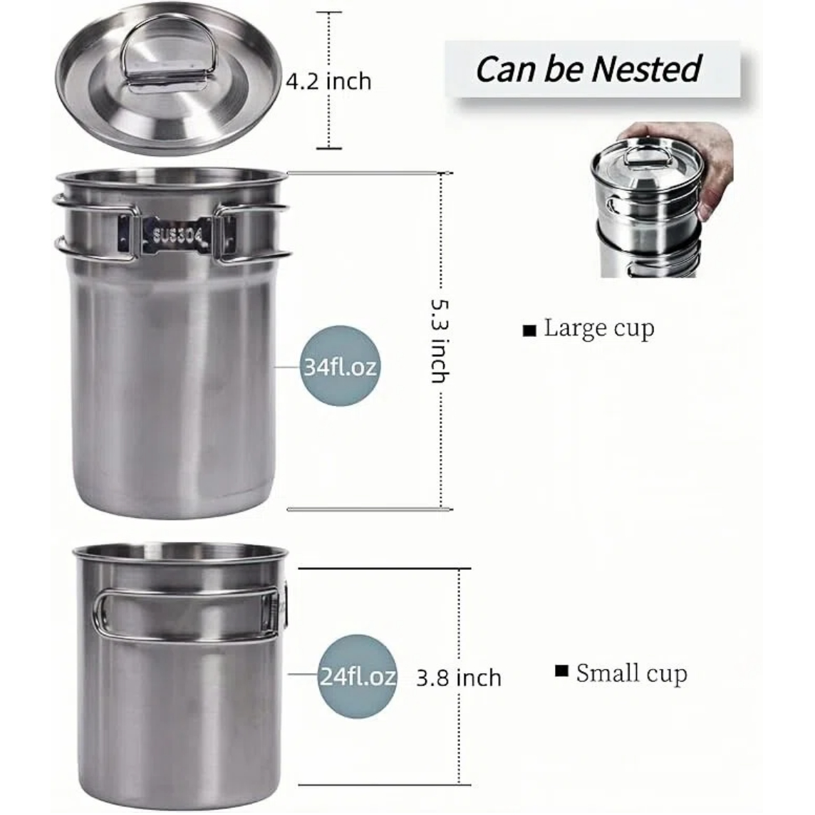 Foldable Camping Cups Mugs Cam - Camping Cooking Can review and price