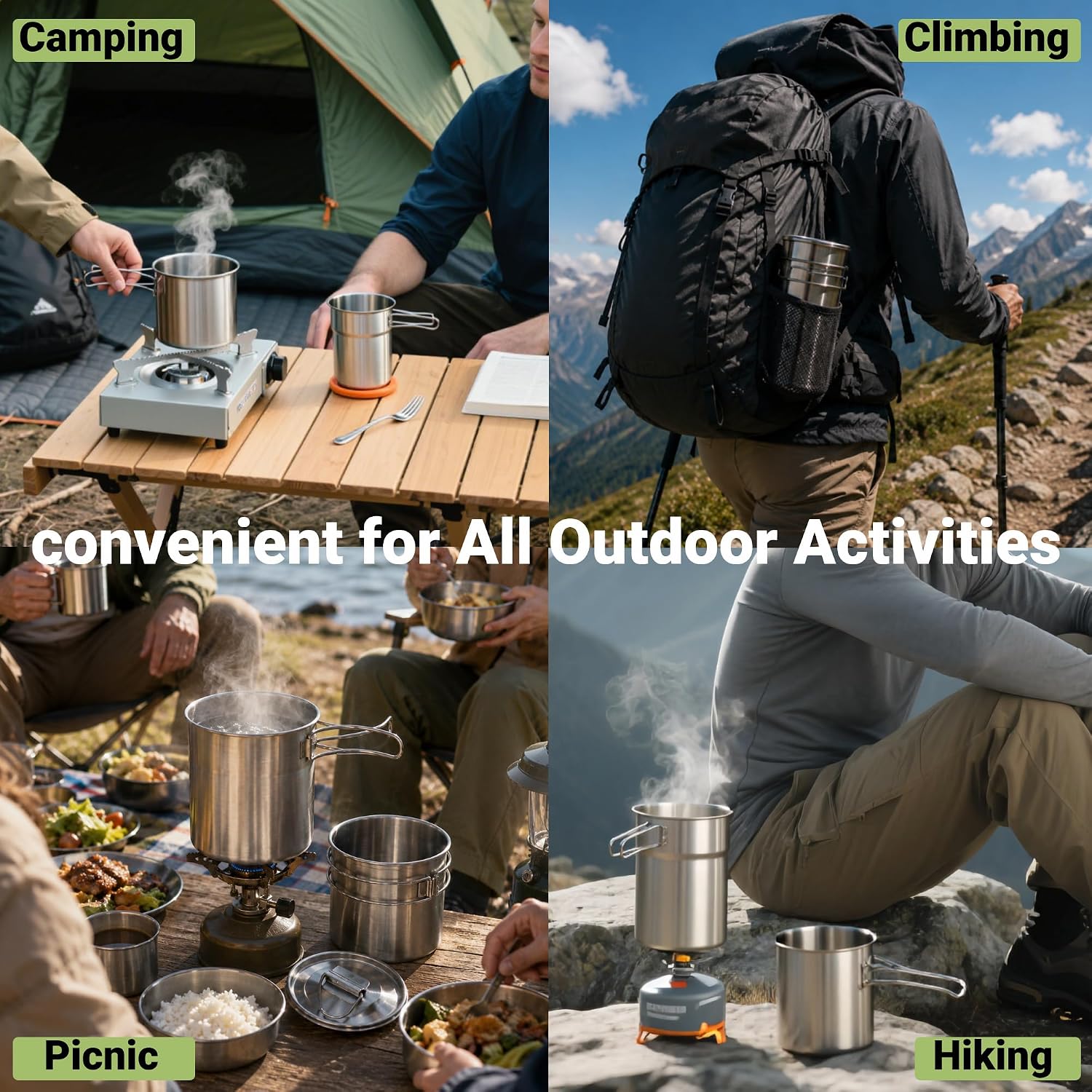 Foldable Camping Cups Mugs Cam - Camping Cooking Can review and price