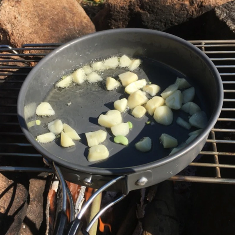 Portable Frying Pan with Stora - Camping Cooking Rack review and price