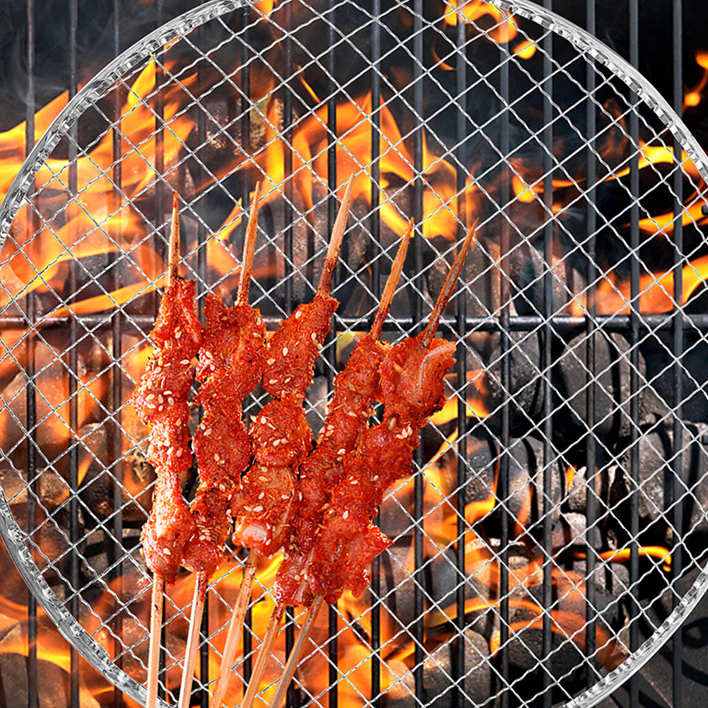 10Pcs Bbq Grill Mesh Fire Pit  - Camping Cooking Rack review and price