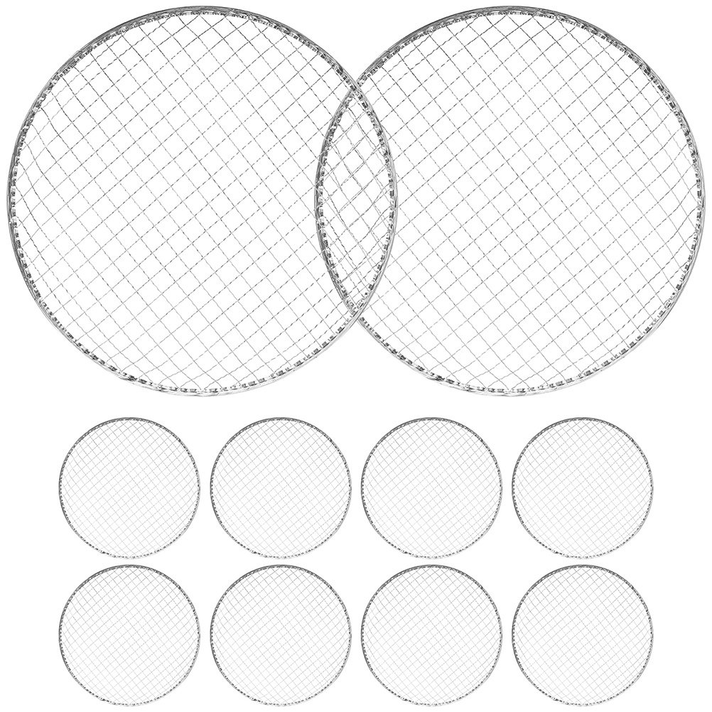10Pcs Bbq Grill Mesh Fire Pit  - Camping Cooking Rack review and price