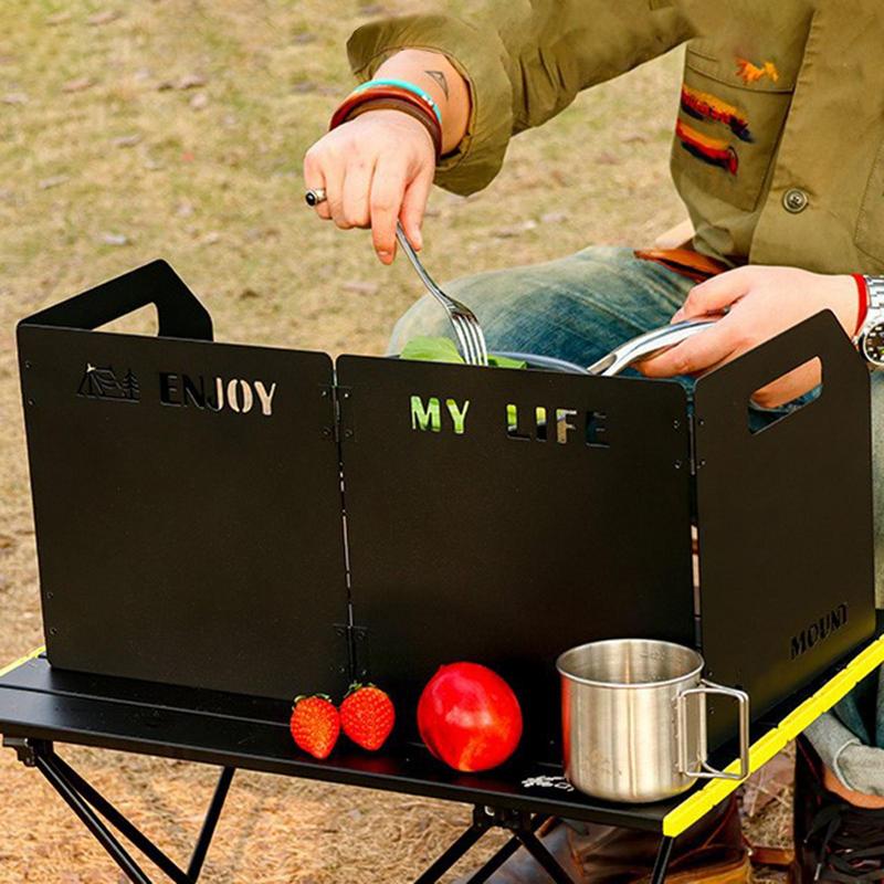 Four-Fold Gas Stove Wind Shiel - Camping Cooking Windscreen review and price