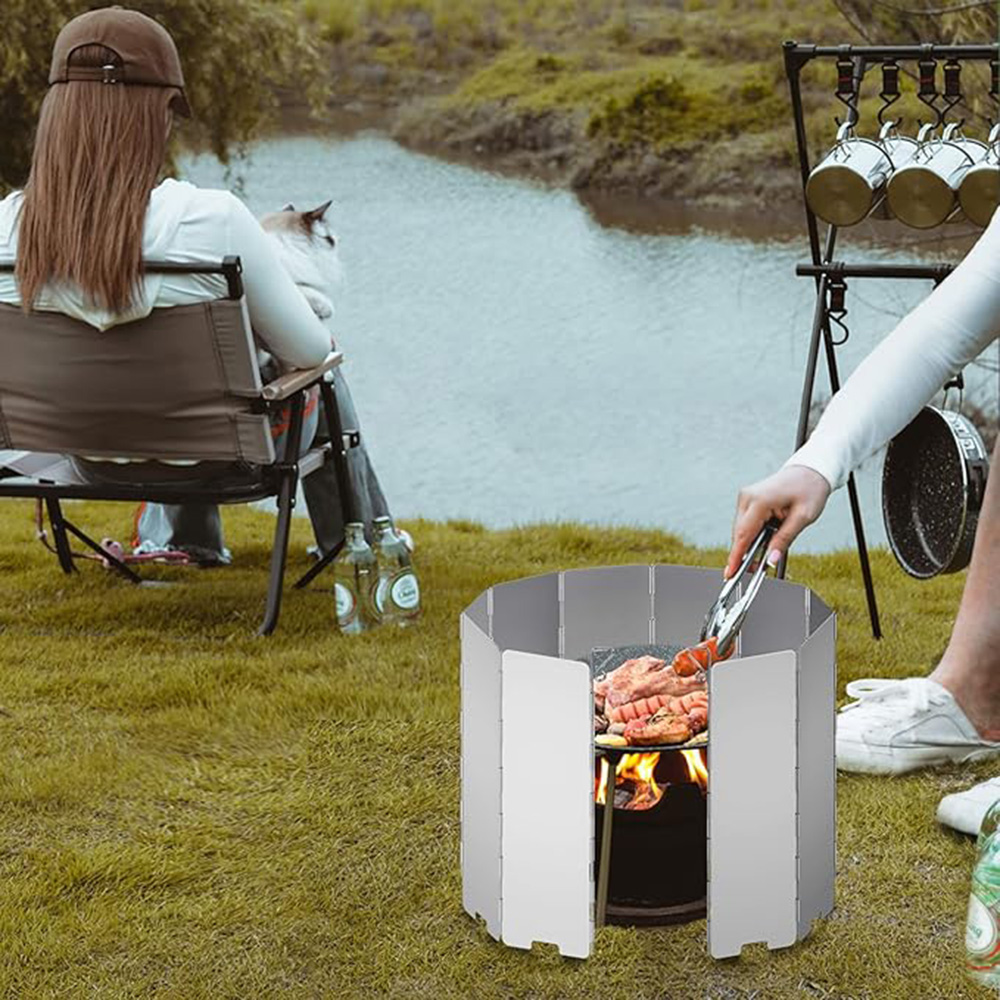 Lightweight Folding Camping St - Camping Cooking Windscreen review and price