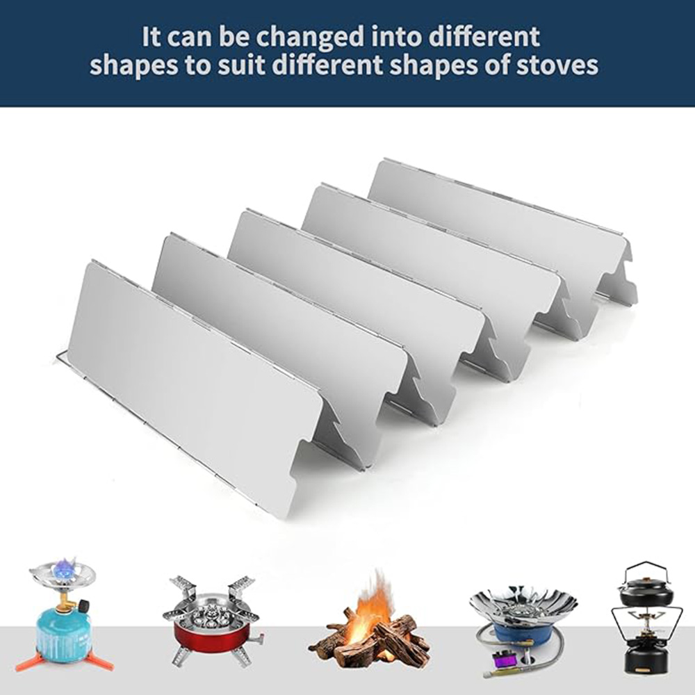 8/9/10/12/14/16 Plates Folding - Camping Cooking Windscreen review and price
