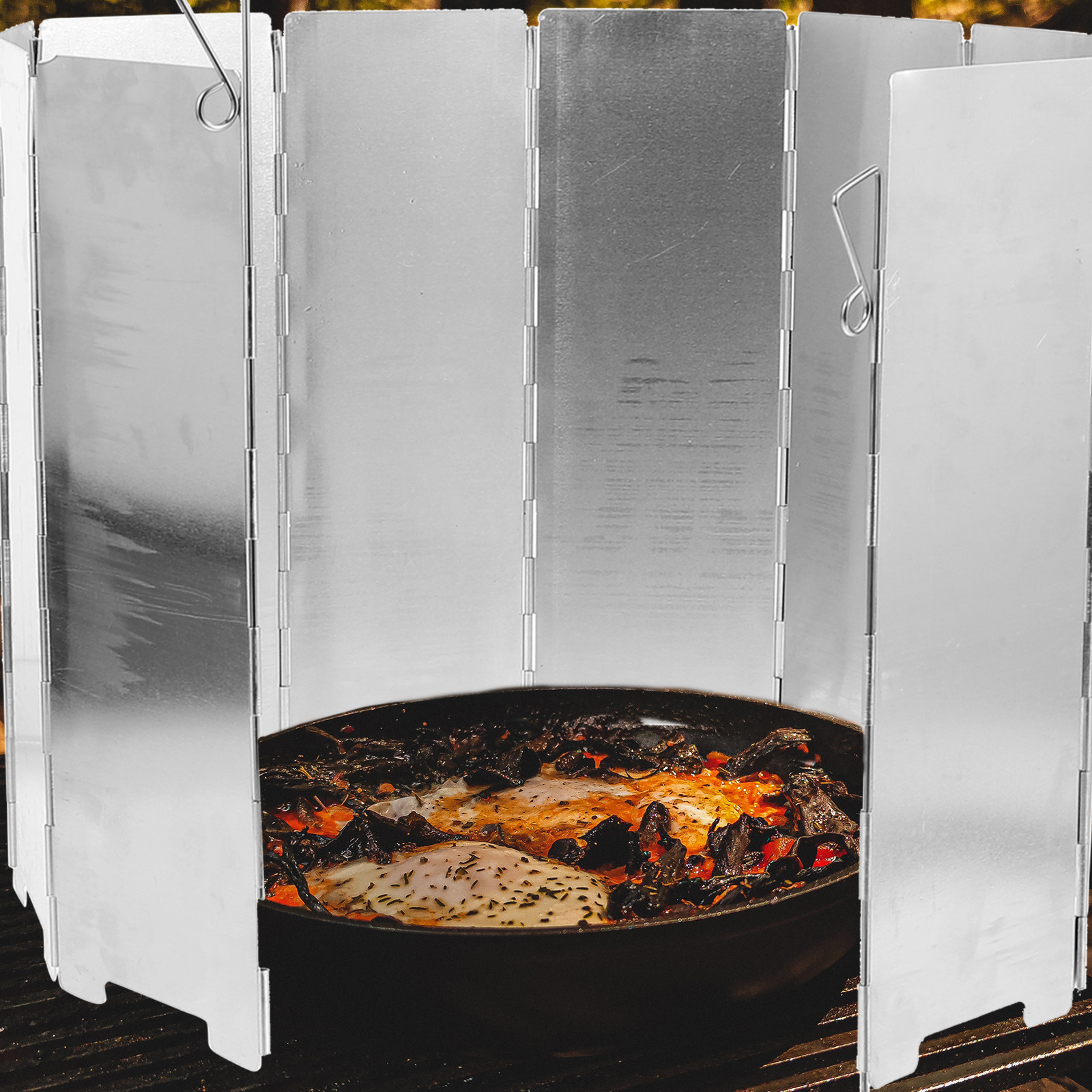 1Set Portable Folding Windscre - Camping Cooking Windscreen review and price