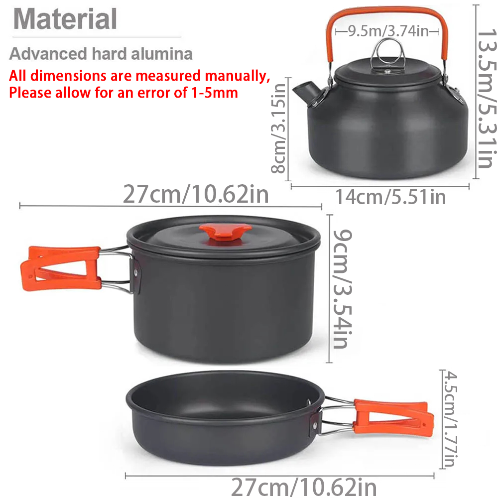 1pcs/1set Camping Cookware Kit - Camping Cooking Rack review and price