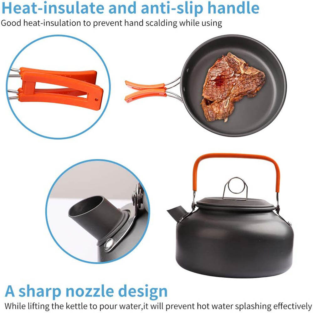 1pcs/1set Camping Cookware Kit - Camping Cooking Rack review and price
