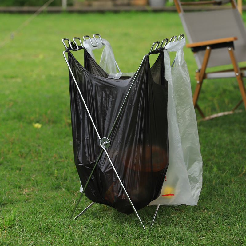 Portable Folding Garbage Bag H - Camping Cooking Rack review and price