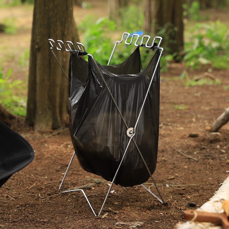 Portable Folding Garbage Bag H - Camping Cooking Rack review and price