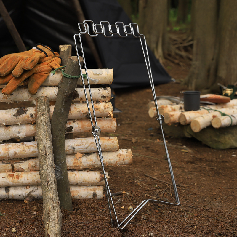 Portable Folding Garbage Bag H - Camping Cooking Rack review and price